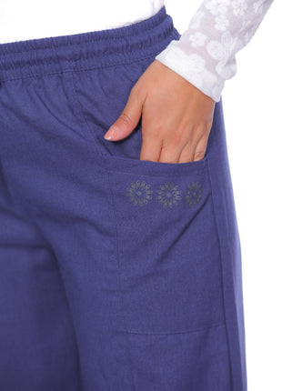 Pantalón lino silueta ajustada 43472A