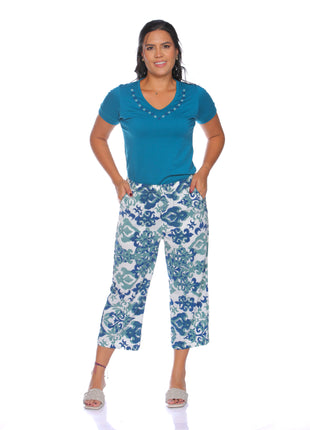 23279B, camiseta silueta ajustada, escote V, bordado delantero.