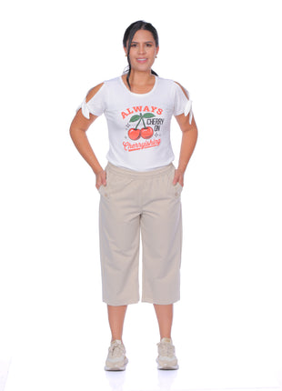 Camiseta estampada silueta ajustada 23282B
