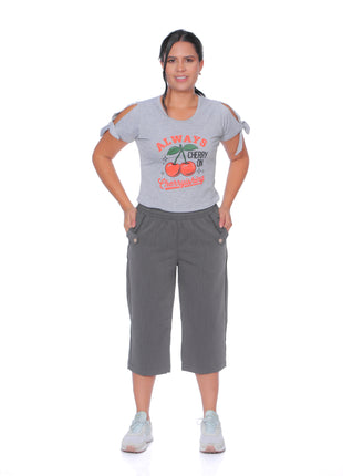 Camiseta estampada silueta ajustada 23282B