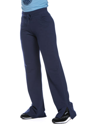 43376A Pantalón silueta ajustada, en burda con pretina elástica, abertura en bota.