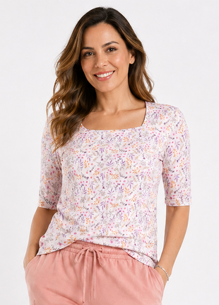 Camiseta escote cuadrado 23395A