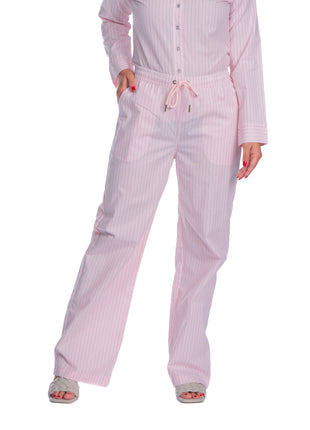 43473A Pantalón silueta ajustada, pretina resortada, algodón suave.