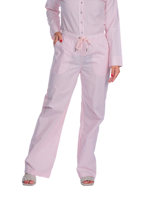 43473A Pantalón silueta ajustada, pretina resortada, algodón suave.