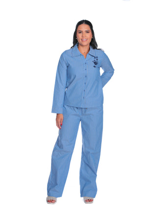 43473A Pantalón silueta ajustada, pretina resortada, algodón suave.