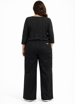 Pantalón dril silueta amplía 43634B