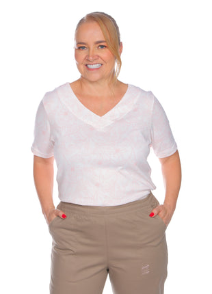 23827B Bluson silueta amplia de cuello en V