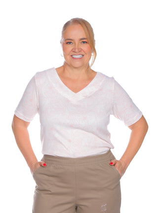 23827B Bluson silueta amplia de cuello en V