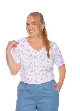 23827B Bluson silueta amplia de cuello en V