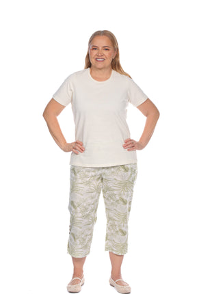 Camiseta cuello redondo silueta amplía 23830B