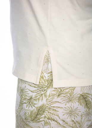 Camiseta cuello redondo silueta amplía 23830B