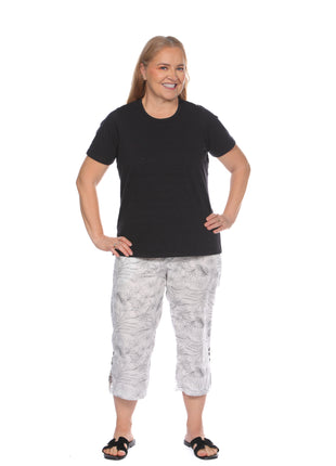 Camiseta cuello redondo silueta amplía 23830B