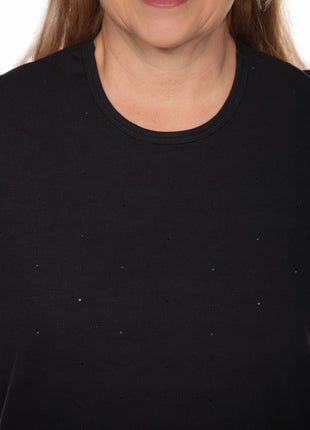 Camiseta cuello redondo silueta amplía 23830B