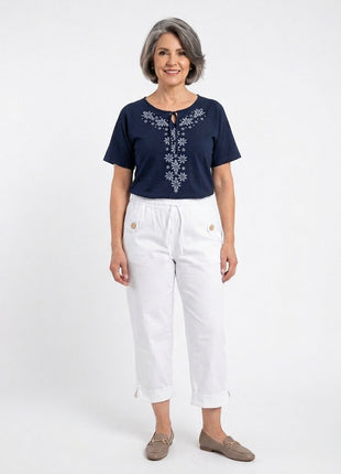 Capri dril silueta amplía 33833B
