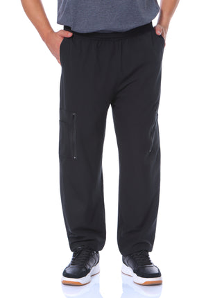 Pantalón pretina resortada, bota recta, bolsillos al costado.