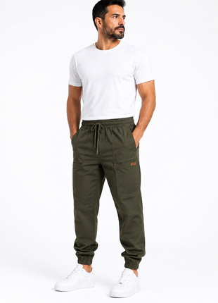 Pantalón jogger dril masculino 41107A
