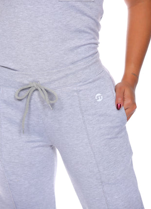 43393A pantalón silueta ajustada,bota recta, estampado reflectivo.