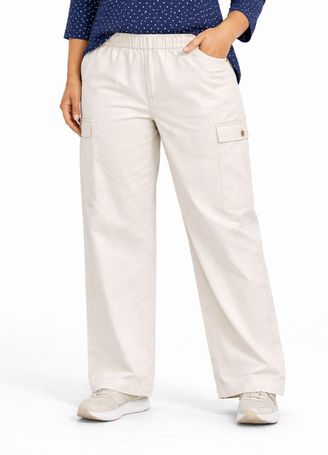 Pantalón dril silueta amplía 43634B