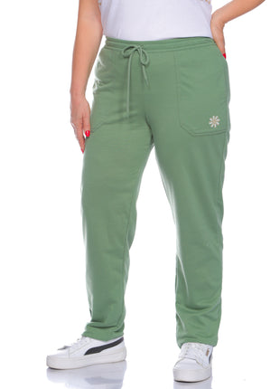 43741B pantalón silueta amplia, pretina cómoda resortada.