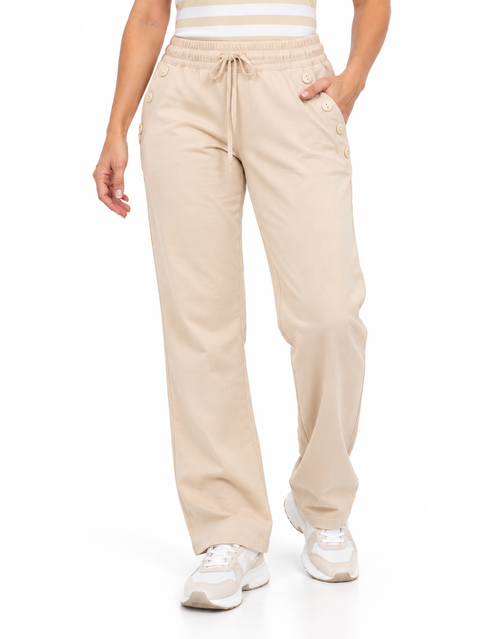 Pantalón sudadera burda silueta amplia