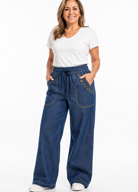 Jean chambray silueta amplía 43818C