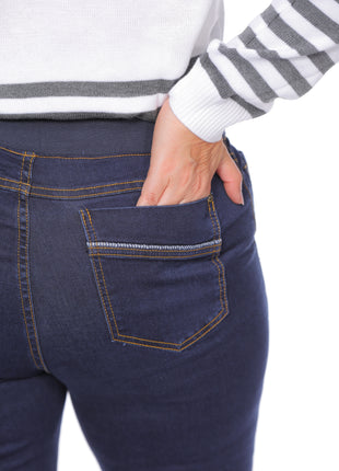 Jean silueta amplia pretina rib 43824B