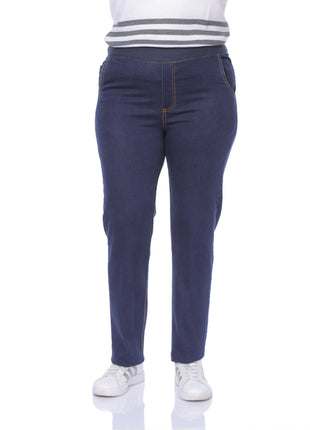 Jean silueta amplia pretina rib 43824B