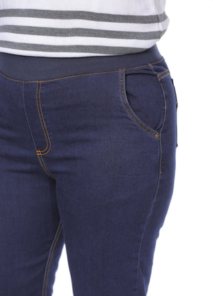 Jean silueta amplia pretina rib 43824B