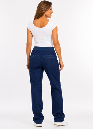 Jean pretina rib silueta amplía 43825B