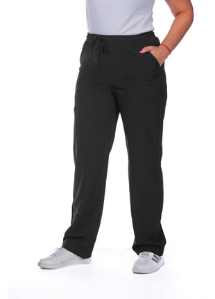 43931A Pantalón silueta amplia, pretina resortada, bolsillo con cierre.