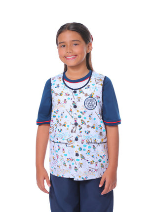 83053 Delantal infantil unisex 2 bolsillos Colegio Calasanz Campestre Escolapias