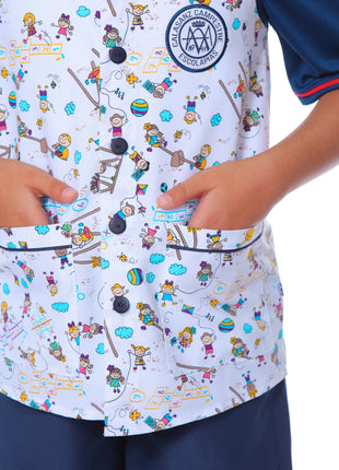 83053 Delantal infantil unisex 2 bolsillos Colegio Calasanz Campestre Escolapias