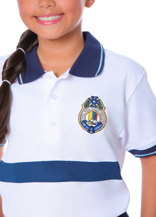 89020 Camiseta unisex tipo polo educación física ENSA Escuela Normal Superior Antioqueña