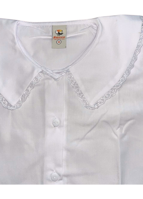 98023 Camisa diario infantil femenina (talla 4 a 16) Colegio Panamericano Colombo Sueco