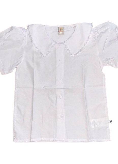 98023 Camisa diario infantil femenina (talla 4 a 16) Colegio Panamericano Colombo Sueco