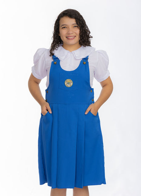 98052 Jumper niñas 3 bolsillos Colegio Panamericano Colombo Sueco