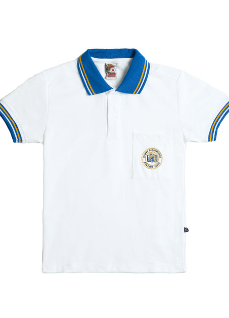 98020 Camiseta diario masculino tipo polo - Colegio Panamericano Colombo Sueco
