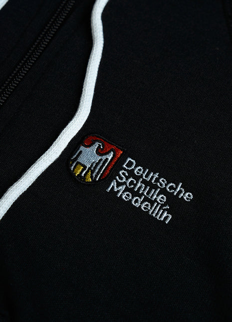 86062 Chaqueta Hoodie Unisex con cierre Deutsche Schule Medellín Colegio Alemán